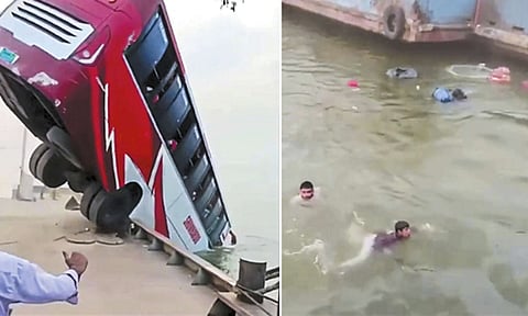 வங்கதேசத்தில் சோகம்: ஆற்றில் பஸ் கவிழ்ந்து 16 பேர் பலி