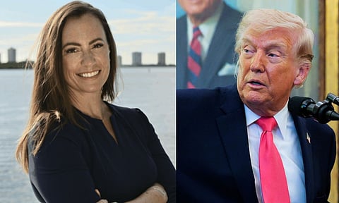 சொந்த தொகுதியை கோட்டை விட்ட டிரம்ப்.. இடைத்தேர்தலில் எதிர்க்கட்சி வேட்பாளர் வெற்றி - யார் இந்த எமிலி கிரிகோரி?