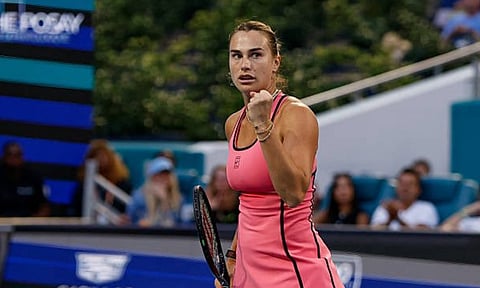 மியாமி ஓபன் டென்னிஸ்: ரைபகினாவை வீழ்த்தி இறுதிப்போட்டிக்கு முன்னேறிய சபலென்கா