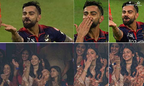 virat kholi flying kiss