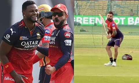 சேட்டை புடிச்ச பையன் சார்... ஷெப்பர்ட் போல பேட்டிங் செய்த கோலி- வைரல் வீடியோ