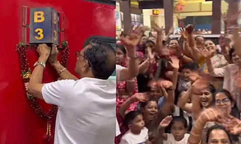 திருமண பயணத்துக்கு முழு ரெயில் பெட்டியை முன்பதிவு செய்த குடும்பம்- ஆடல் பாடலுடன் கொண்டாடிய வீடியோ இணையத்தில் வைரல்