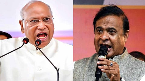 பைத்திரக்காரனைப் போல., மனைவி மீதான குற்றச்சாட்டில் கார்கேவை கடுமையாக விமர்சித்த அசாம் முதல்வர்