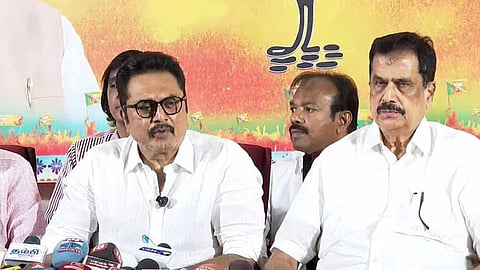 மத்திய அரசு நிதியை மக்களின் வளர்ச்சி பாதைக்காக பயன்படுத்தியதா திமுக அரசு?- வெள்ளை அறிக்கை விடத் தயாரா என சரத்குமார் கேள்வி