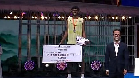 Badminton Asia Championship | வெள்ளிப் பதக்கம் வென்றார் ஆயுஷ் ஷெட்டி