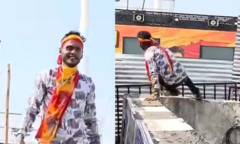 விஜய்யை பார்க்க 3 கி.மீ தூரம் சாக்கடை கால்வாயில் நீந்தி வந்த த.வெ.க. தொண்டர்?