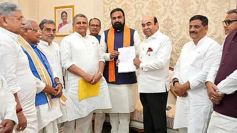 Bihar | ஆளுநரை சந்தித்து ஆட்சி அமைக்க உரிமை கோரினார் சாம்ராட் சவுத்ரி