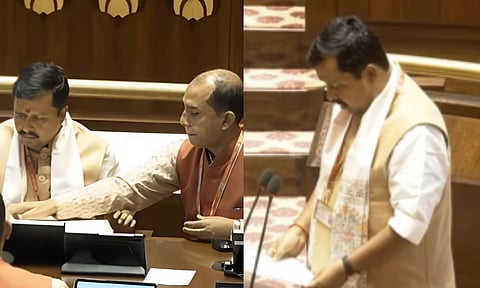 மாநிலங்களவை உறுப்பினராக பாஜக தேசிய தலைவர் நிதின் நபின் பதவியேற்பு