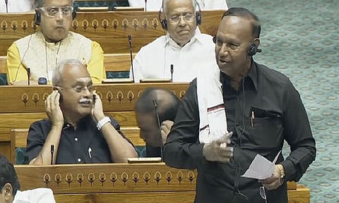 மத்திய அரசின் 'சாண்ட்விச்' அரசியல்..! தொகுதி மறுவரையறை மசோதா மீது டி.ஆர்.பாலு ஆவேச உரை