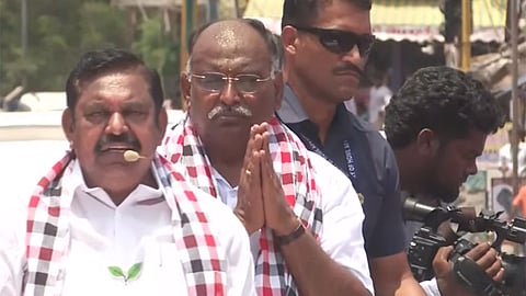 'அதிமுக மக்களுக்கான கட்சி; திமுக குடும்பத்திற்கான கட்சி': சங்ககிரியில் எடப்பாடி பழனிசாமி அனல் பறக்கும் பேச்சு