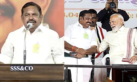 "தமிழ்நாட்டில் கஞ்சா கரைபுரண்டு ஓடுகிறது.. மோடி பிரதமராக இருப்பது இந்தியாவுக்கு பெருமை" - கோவை கூட்டத்தில் கர்ஜித்த இ.பி.எஸ்