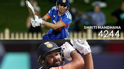 டி20 போட்டியில் இந்தியாவிற்காக அதிக ரன்: ரோகித் சாதனையை தகர்த்த மந்தனா