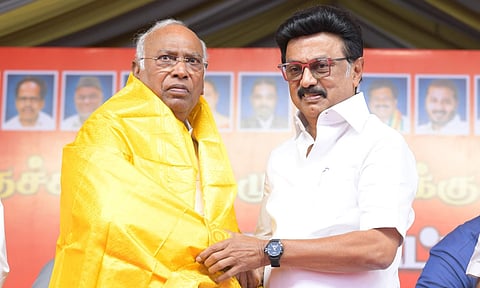 இந்திய நாடே ஸ்டாலின் பின்னால்..!- கார்கேவுக்கு முதலமைச்சர் மு.க.ஸ்டாலின் நன்றி!