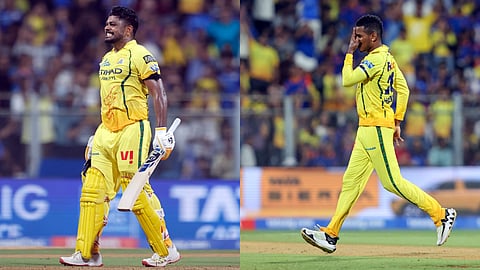 IPL 2026 | சஞ்சு சாம்சன், அகீல் ஹொசைன் அசத்தல்... மும்பையை மிரட்டிவிட்ட சென்னை சூப்பர் கிங்ஸ்... 103 ரன்களில் அபார வெற்றி