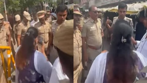 வாக்களித்தே தீருவேன் - தேர்தல் அலுவலரிடம் வாக்குவாதத்தில் ஈடுபட்ட பெண் வாக்காளர்