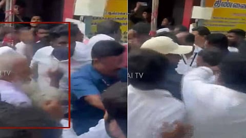 சேகர்பாபு- த.வெ.க. வேட்பாளர் சினோரா அசோக் இடையே கடும் வாக்குவாதம்: துறைமுகம் தொகுதியில் பரபரப்பு