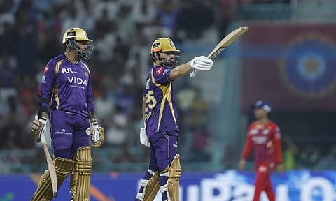 156 ரன்கள் இலக்கு நிர்ணயித்த கொல்கத்தா - ப்ளே ஆஃப் கனவை தக்கவைக்குமா லக்னோ?