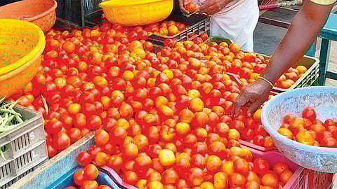 சில்லரை விற்பனை கடைகளில் தக்காளி விலை ரூ.60 ஆக அதிகரிப்பு