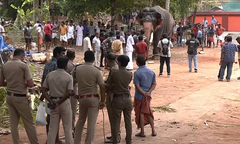 கேரளாவில் கோயில் திருவிழாவிற்காக கொண்டுவரப்பட்ட யானை மிதித்து ஒருவர் பலி!