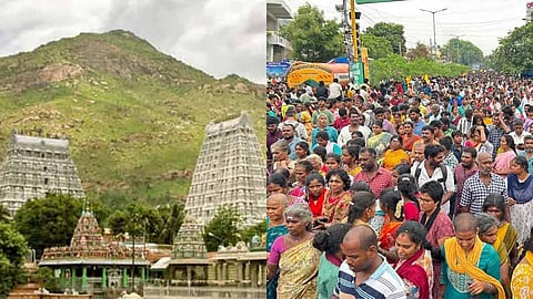 சித்ரா பவுர்ணமி - திருவண்ணாமலையில் லட்சக்கணக்கான பக்தர்கள் கிரிவலம்
