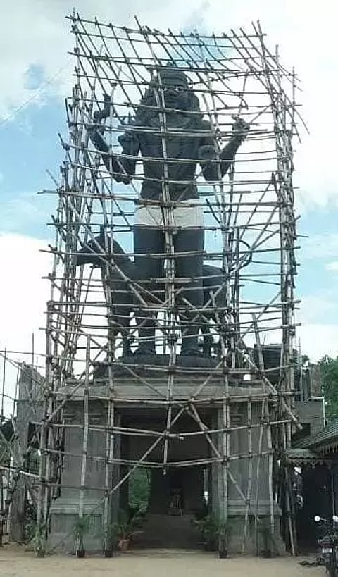 39 அடி உயர பிரமாண்ட கால பைரவர் சிலை.