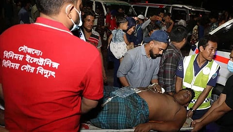 வங்கதேச சேமிப்புக் கிடங்கில் பயங்கர தீ விபத்து: 5 பேர் பலி- 100 பேர் படுகாயம்