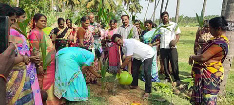 மரம் நடும் போது எடுத்த படம்