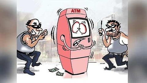 ஏ.டி.எம்-ல் பணம் திருட முயற்சி