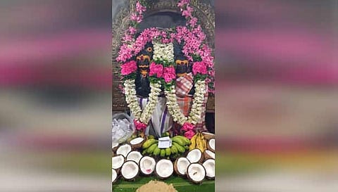 விழாவையொட்டி சாமி சிறப்பு அலங்காரத்தில் அருள்பாலித்தார்.