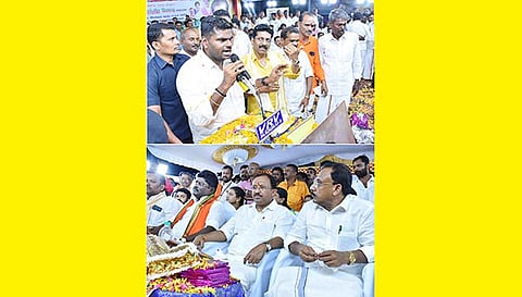 மதுரையில் நடந்த மத்திய அரசின் சாதனை விளக்க பொதுக்கூட்டத்தில் பா.ஜ.க. மாநிலத் தலைவர் அண்ணாமலை பேசினார். இதில் மத்திய இணை மந்திரி முரளிதரன், மாநகர் மாவட்ட தலைவர் டாக்டர் சரவணன், நிர்வாகிகள் கே.ஜெயவேல், மாணிக்கம், எம்.எஸ். ஷா உள்பட பலர் கலந்து கொண்டனர்.