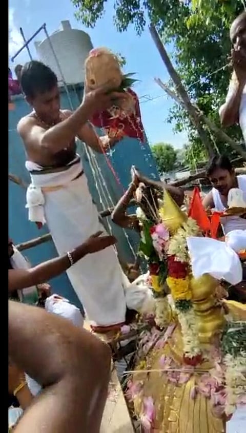 பண்ருட்டி நாகாத்தம்மன் கோவில் மகா கும்பாபிஷேகம் நடைபெற்றது.