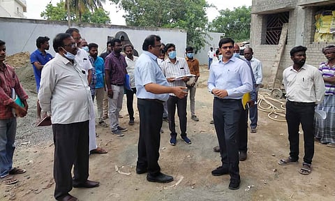 அனைவருக்கும் வீடு வழங்கும் திட்ட குடியிருப்புகளில் மேலாண்மை இயக்குநர் ஆய்வு