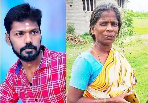 விபத்தில் பலியான புதுமாப்பிள்ளை சதீஷ், புஷ்பா ஆகியோரை படத்தில் காணலாம். 