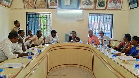 பேரூராட்சி கூட்டம் நடைபெற்ற போது எடுத்தபடம்.