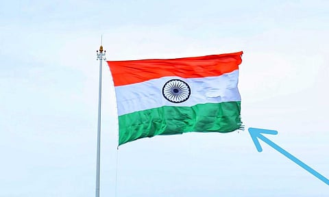 கன்னியாகுமரியில் வீசிய சூறை காற்றில் சேதமான தேசிய கொடியை நிபுணர்கள் குழு ஆய்வு