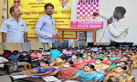 சதுரங்க விதிகள் மற்றும் நுட்பங்கள் தொடா்பான புத்தாக்கப்பயிற்சி.