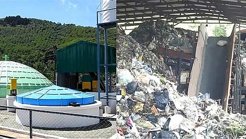 புதிதாக அமைக்கப்பட்ட எந்திரத்தில் குப்பைகள் தரம் பிரித்து மறுசுழற்சிக்கு பயன்படுத்தப்படும் காட்சி.