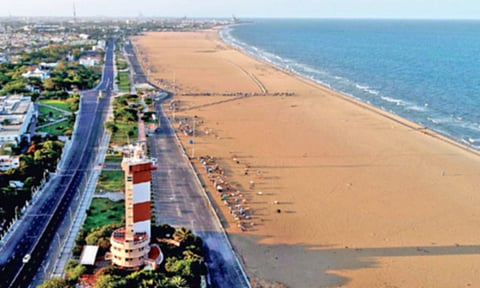 சிங்கார சென்னை திட்டத்தின் கீழ் மெரினா கடற்கரையில் ரோப் கார்