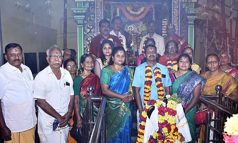  அரூர் பஜனைகோவில் தெருவில் ஸ்ரீவெங்கடேச பெருமாள் கோயில் கும்பாஷேக விழா நடைபெற்றது.