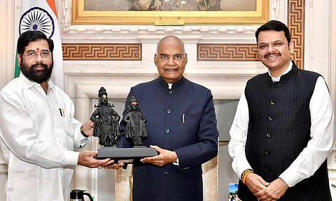 ஜனாதிபதியை சந்தித்த ஏக்நாத் ஷிண்டே, தேவேந்திர பட்னாவிஸ்