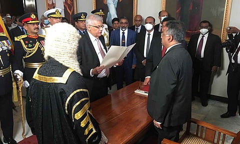இலங்கை புதிய அதிபராக பதவியேற்றார் ரணில் விக்ரமசிங்கே