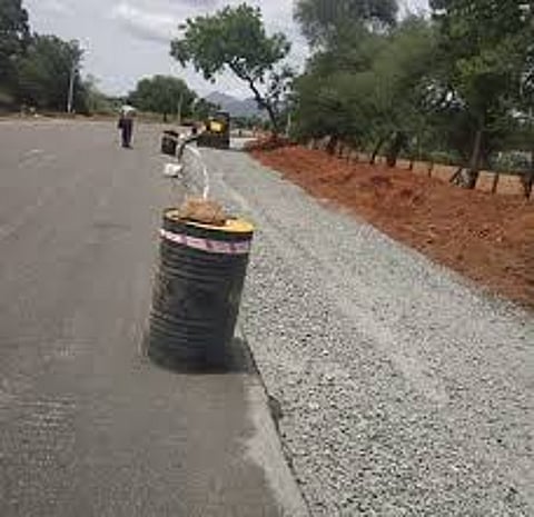 பெரம்பலூர்-துறையூர் சாலை விரிவாக்கப்பணிகள் தீவிரம்