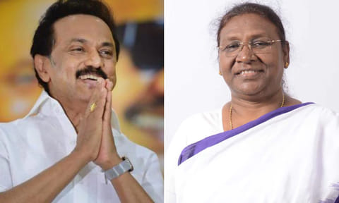 முக ஸ்டாலின் திரவுபதி முர்மு