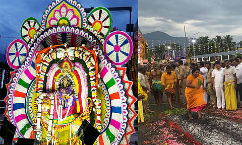மேட்டுப்பாளையம் வனபத்ரகாளியம்மன் கோவிலில் ஆயிரக்கணக்கான பக்தர்கள் குண்டம் இறங்கி வழிபாடு