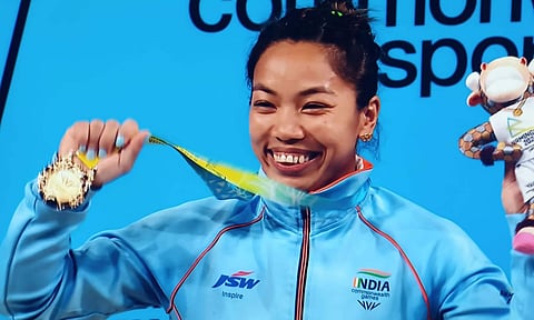 தங்கம் வென்ற மீராபாய் சானு