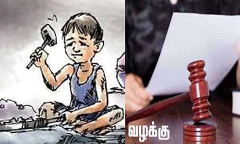 குழந்தை தொழிலாளர்களை பணிக்கு அமர்த்திய 3 கடைகள் மீது வழக்கு