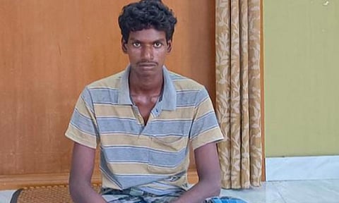 சந்தன மரம் வெட்டி கடத்த முயன்ற சிறுவன் உள்பட 2 பேர் கைது