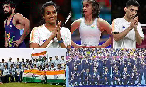 காமன்வெல்த் போட்டி: சிகரம் தொட்ட இந்திய வீரர்கள்