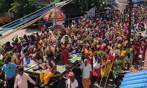 மாரியம்மன் கோவிலில் 1008 பால்குட அபிஷேகம்