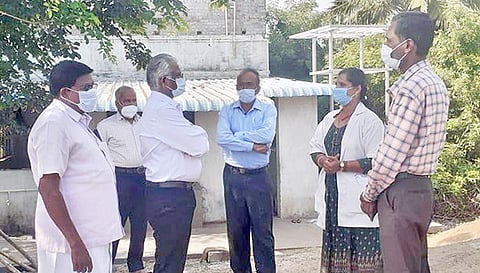 சுகாதார துறை அதிகாரிகள் ஆய்வு நடத்தினர்.